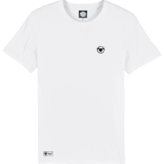 camiseta blanca, hombre, mujer, blanco, negro