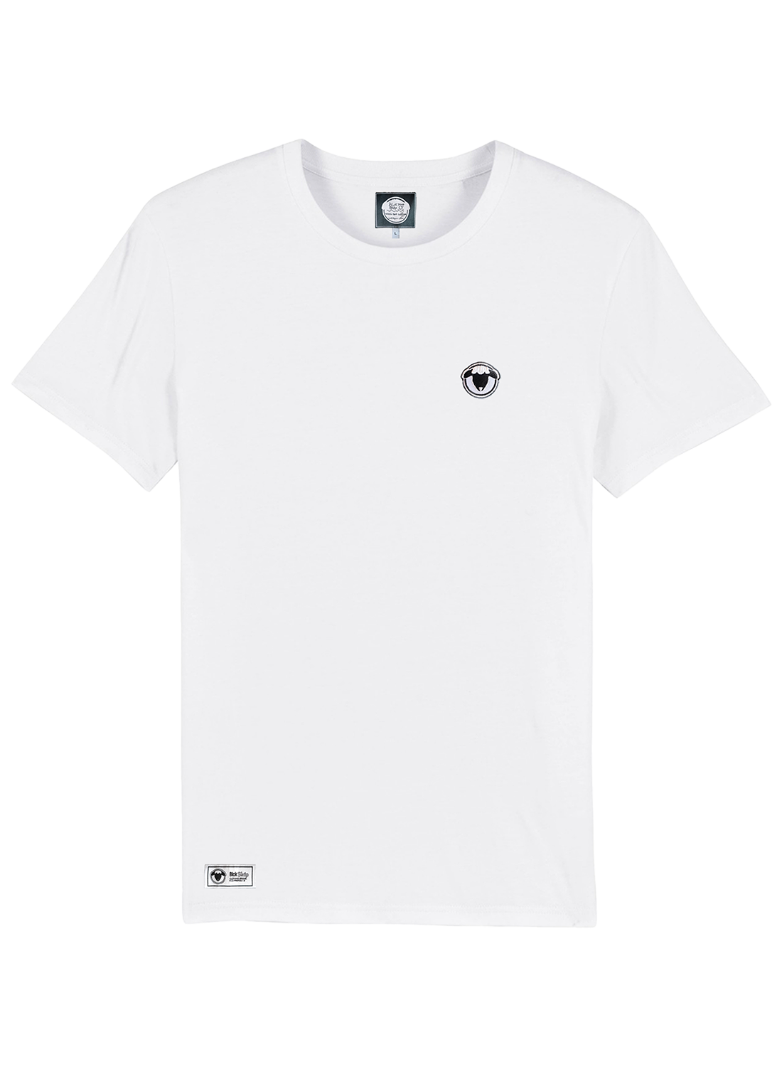 camiseta blanca, hombre, mujer, blanco, negro